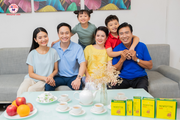Bổ sung Menpeptine cho cả nhà mỗi ngày để tăng cường sức khỏe hệ tiêu hóa nhiễm khuẩn đường tiêu hóa ở người lớn