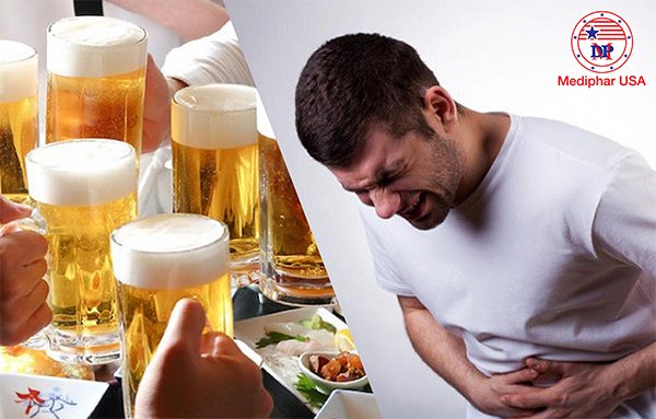 Rối loạn tiêu hóa tiêu chảy sau khi dùng bia rượu